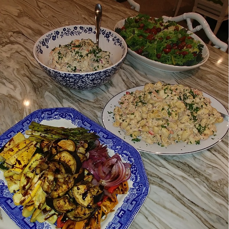 Salad with Wilted Grapes is pictured