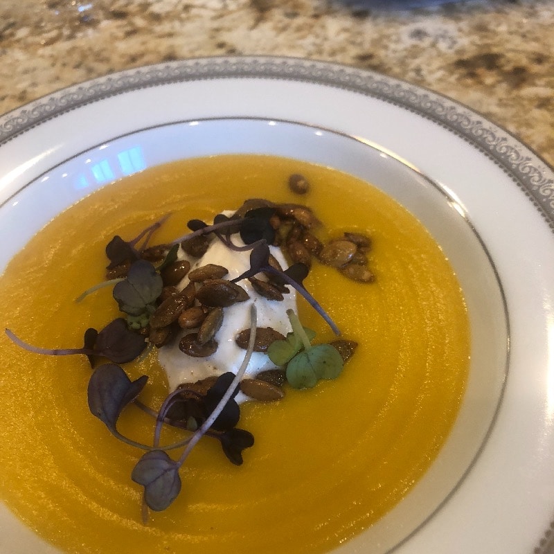 Autumn squash veloute
