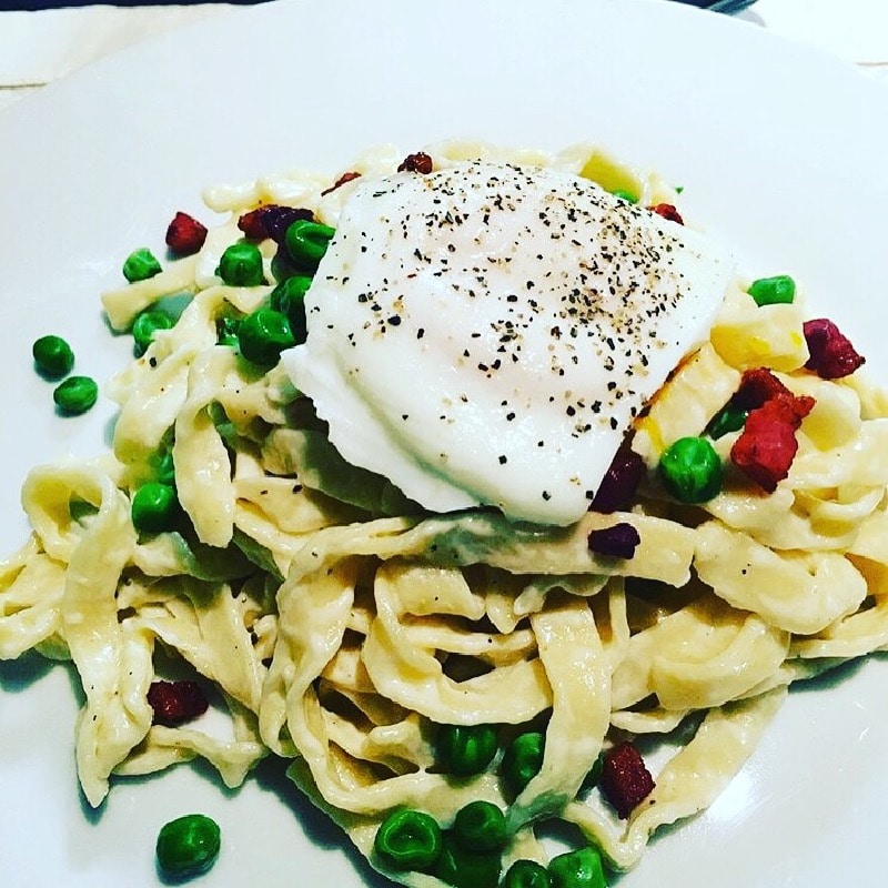 Fettuccine carbonara