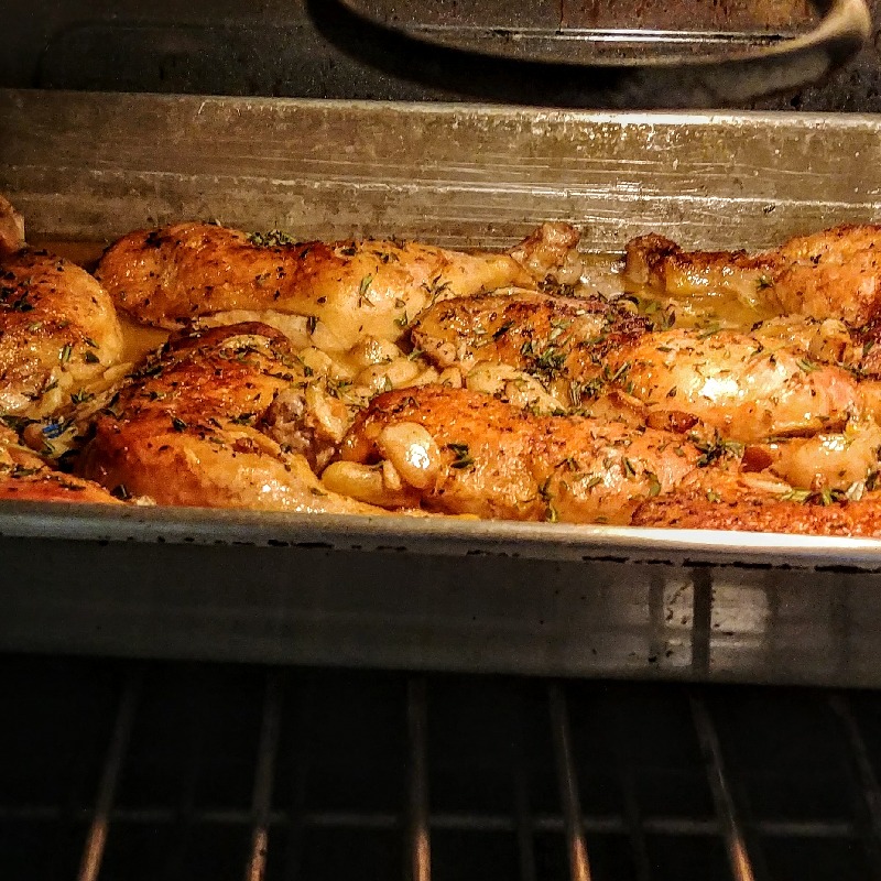 40 Cloves of Garlic Chicken