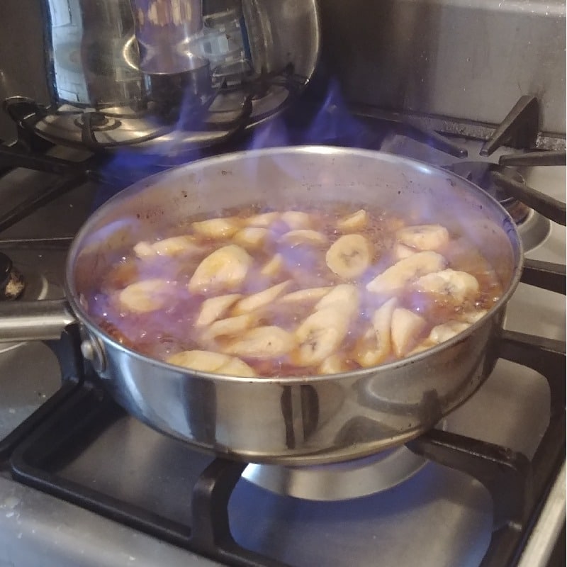 Flaming Bananas Foster