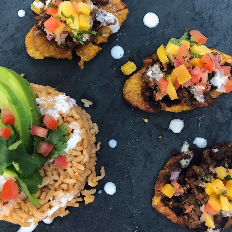 Chicken meatballs w/ pesto pasta