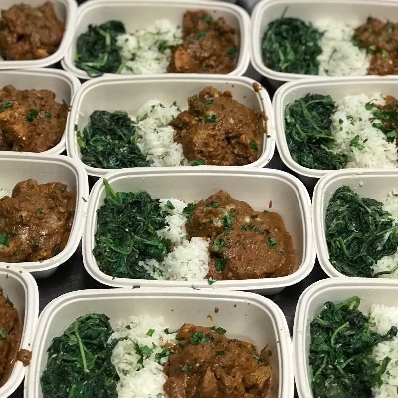 BBQ chicken w/ Mac n cheese & candy yams