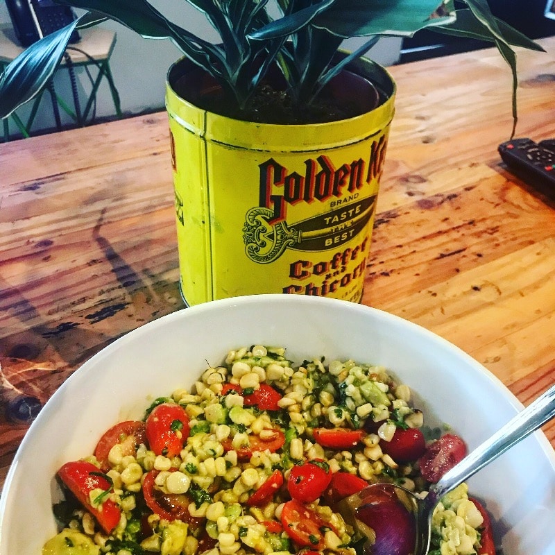 Organic Roasted Corn & Tomato Salad 