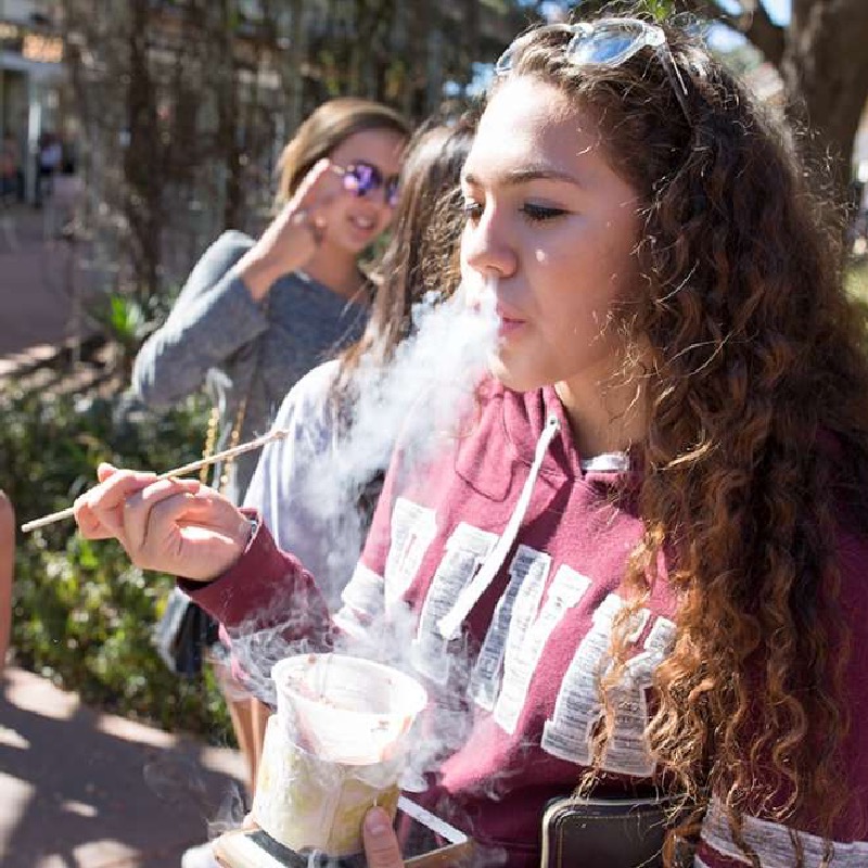 Liquid nitrogen breath  example 