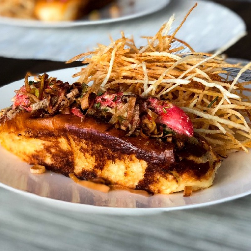 Loster roll (would be a smaller/round version without the fries)