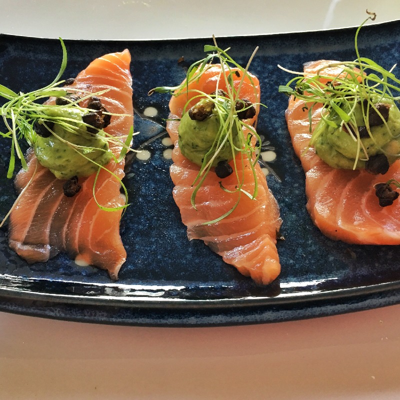 Salmon sashimi