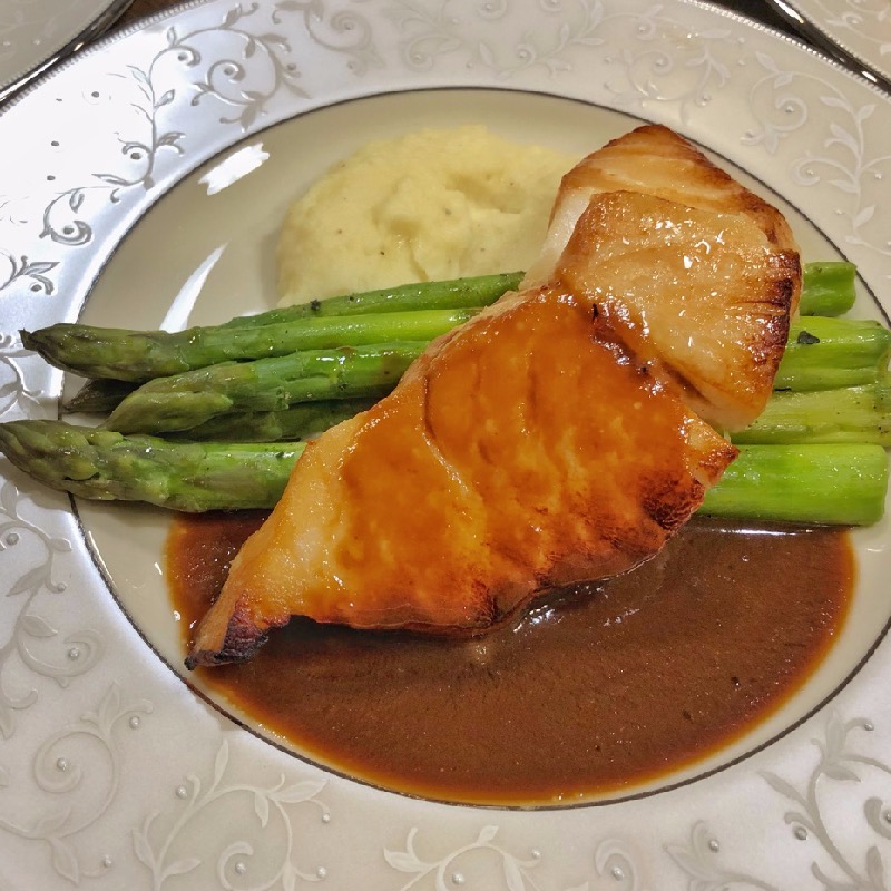 Miso Glazed Sea Bass