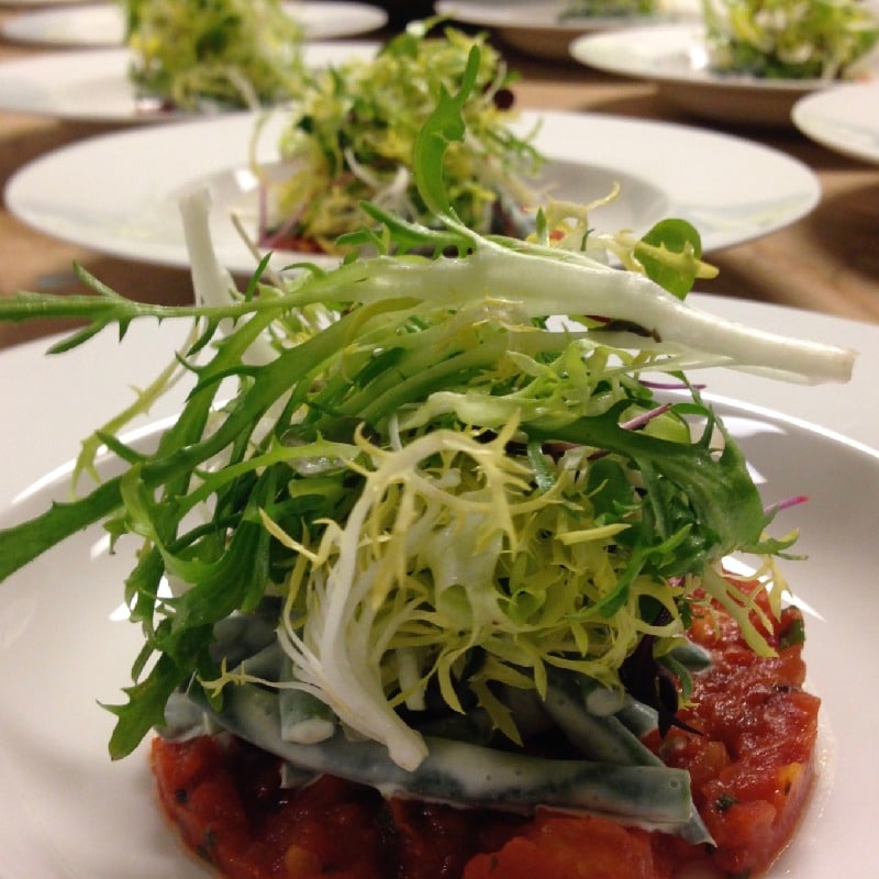 Roasted tomato tartare