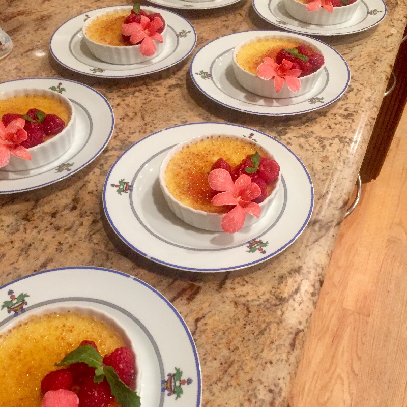 Bailey’s creme brulee