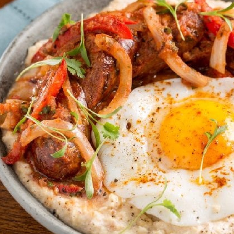 Southern influenced egg and grits