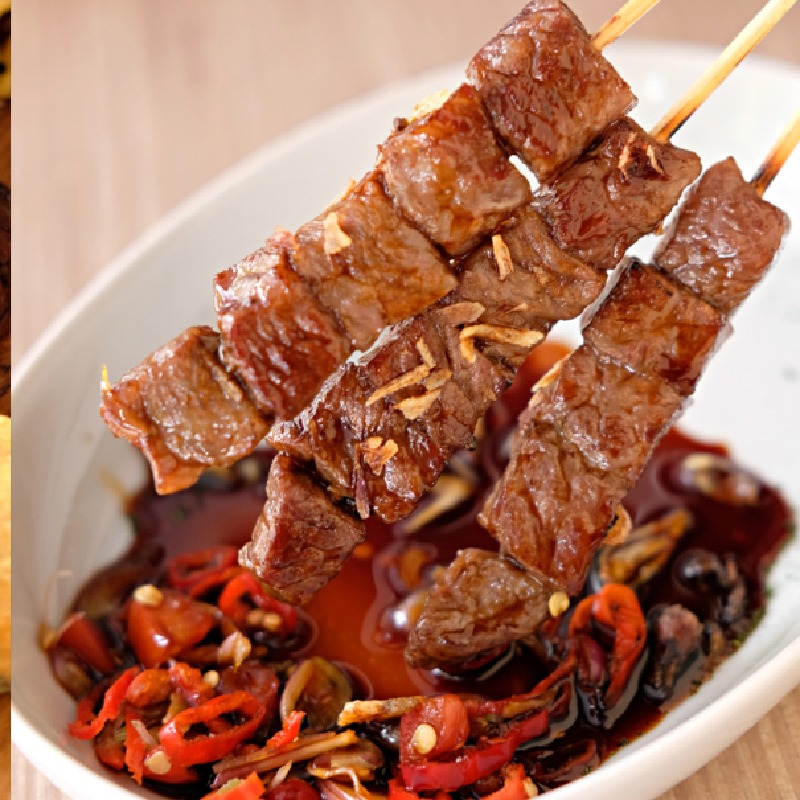 Taiwanese Steak Sate 