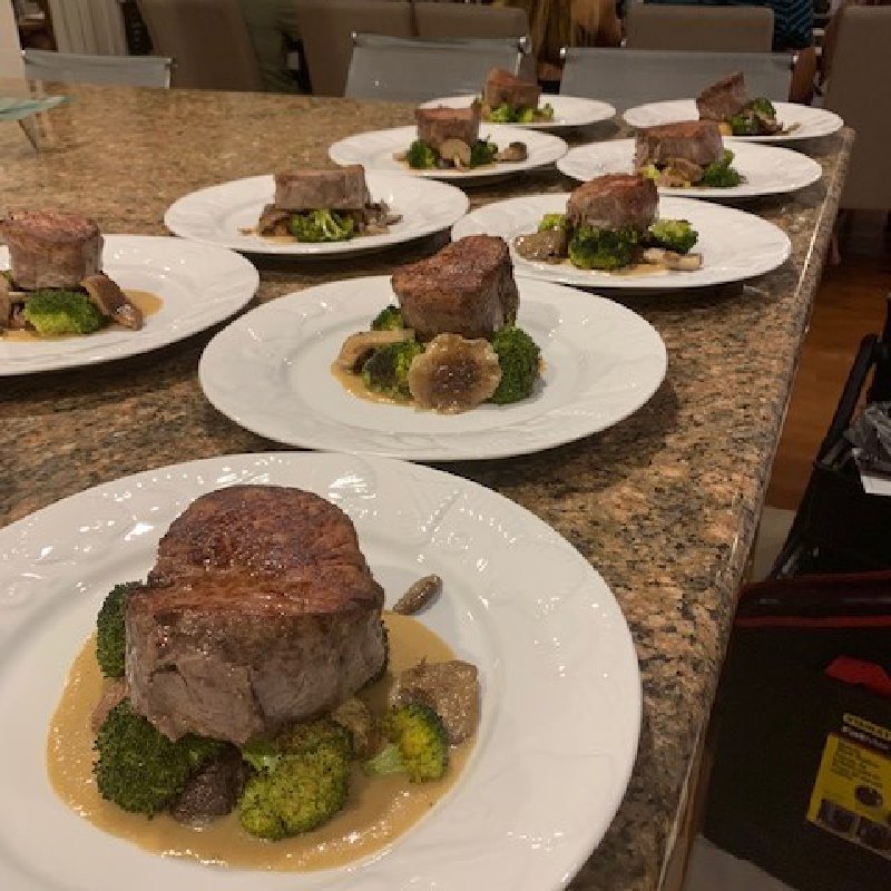 Plating Filet Mignon