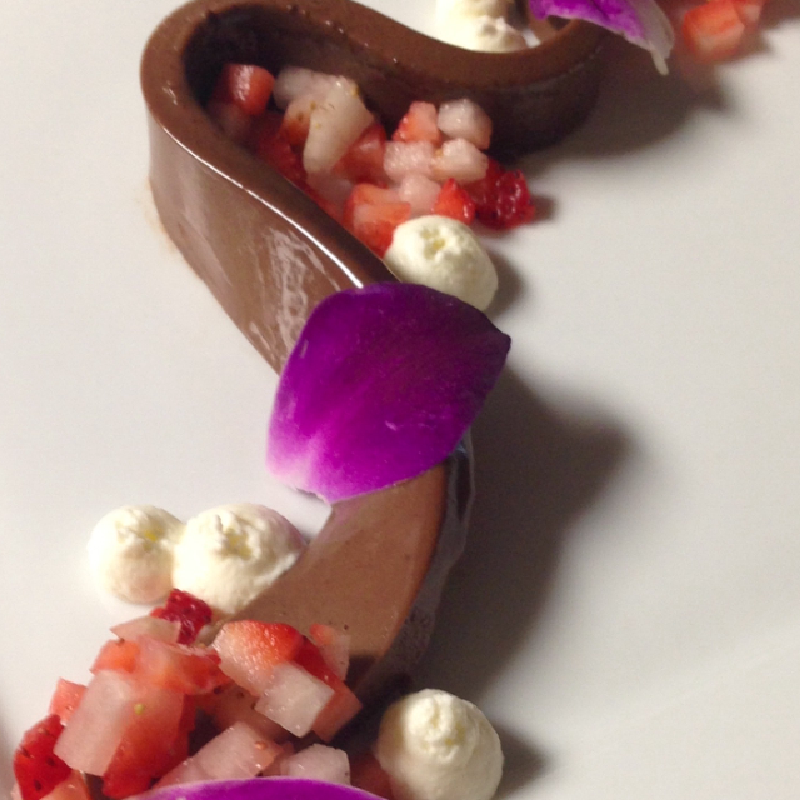 Dark chocolate ganache 