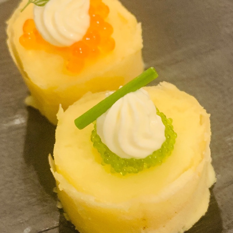 Yukon gold potato knish 