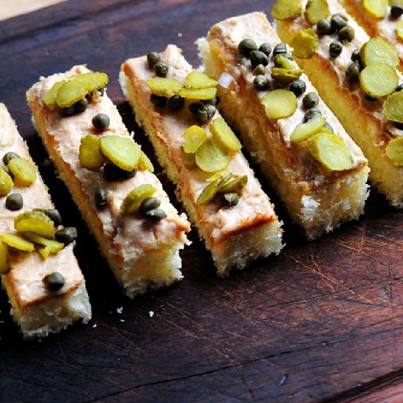 Foie gras parfait, grape chutney and toasted brioche