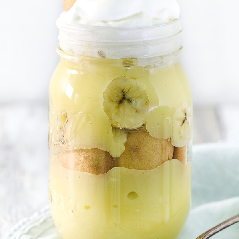 banana pudding mason jar